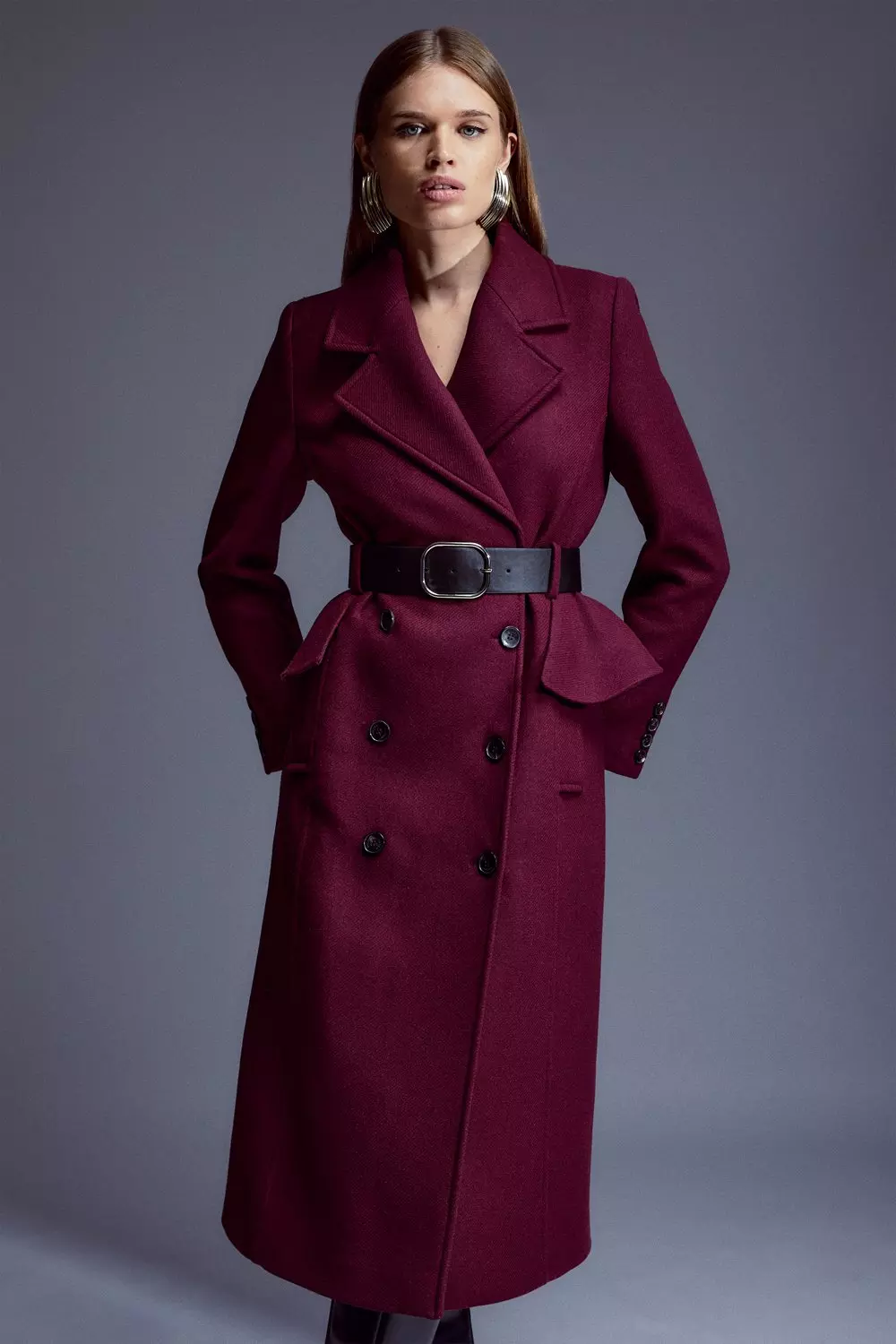 Karen millen coat on sale sale