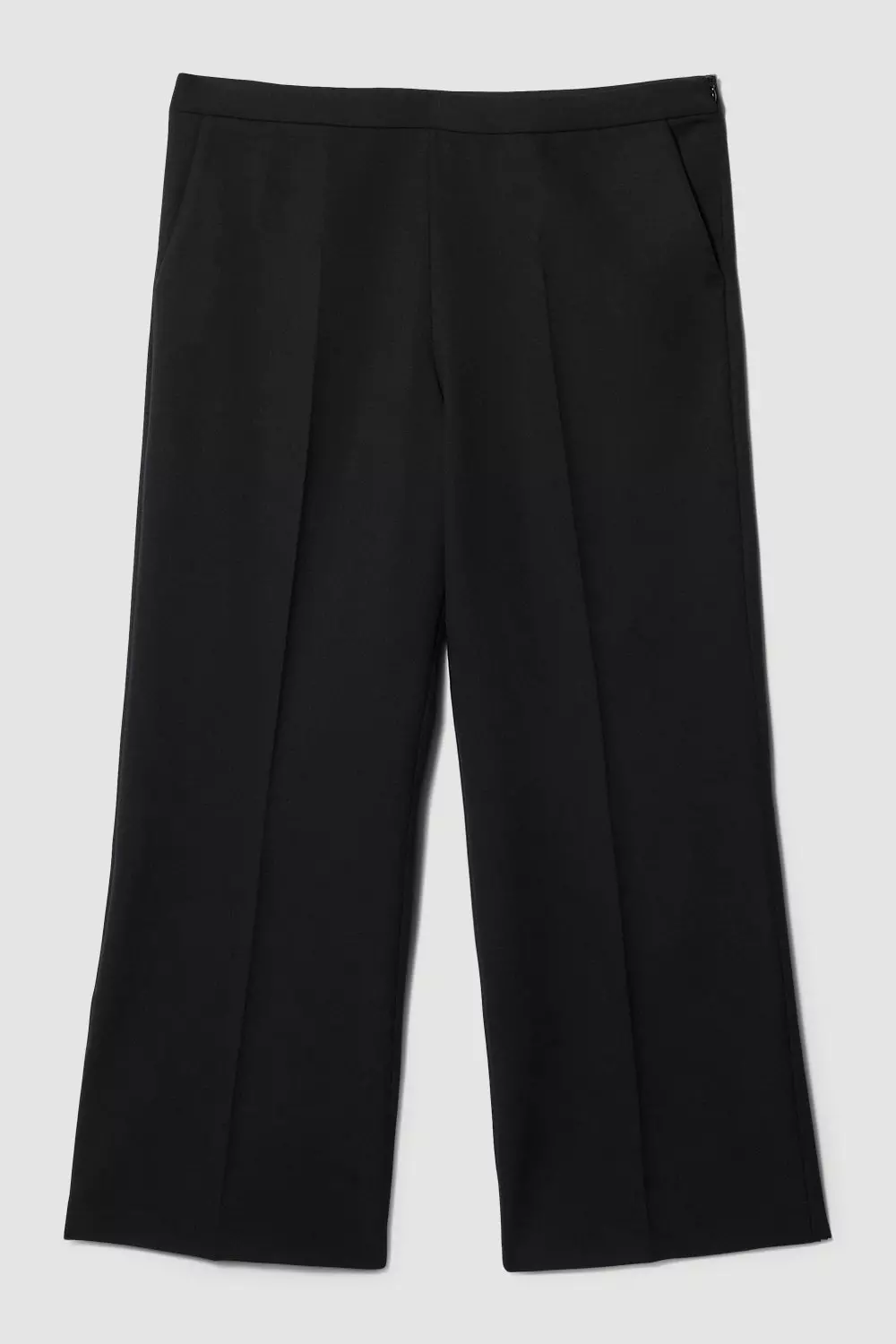 Viscose Satin Back Crepe Wide Leg Pants