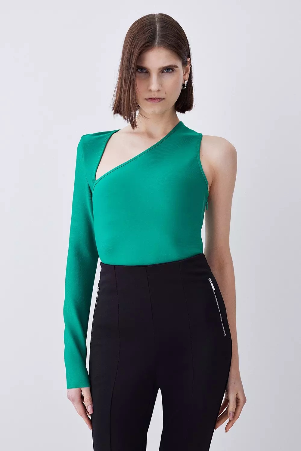 Zara asymmetric discount one shoulder top