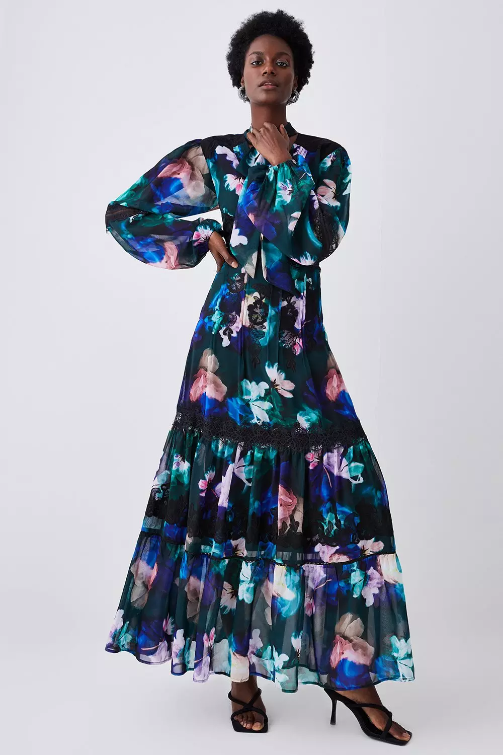 Karen millen hotsell floral maxi dress