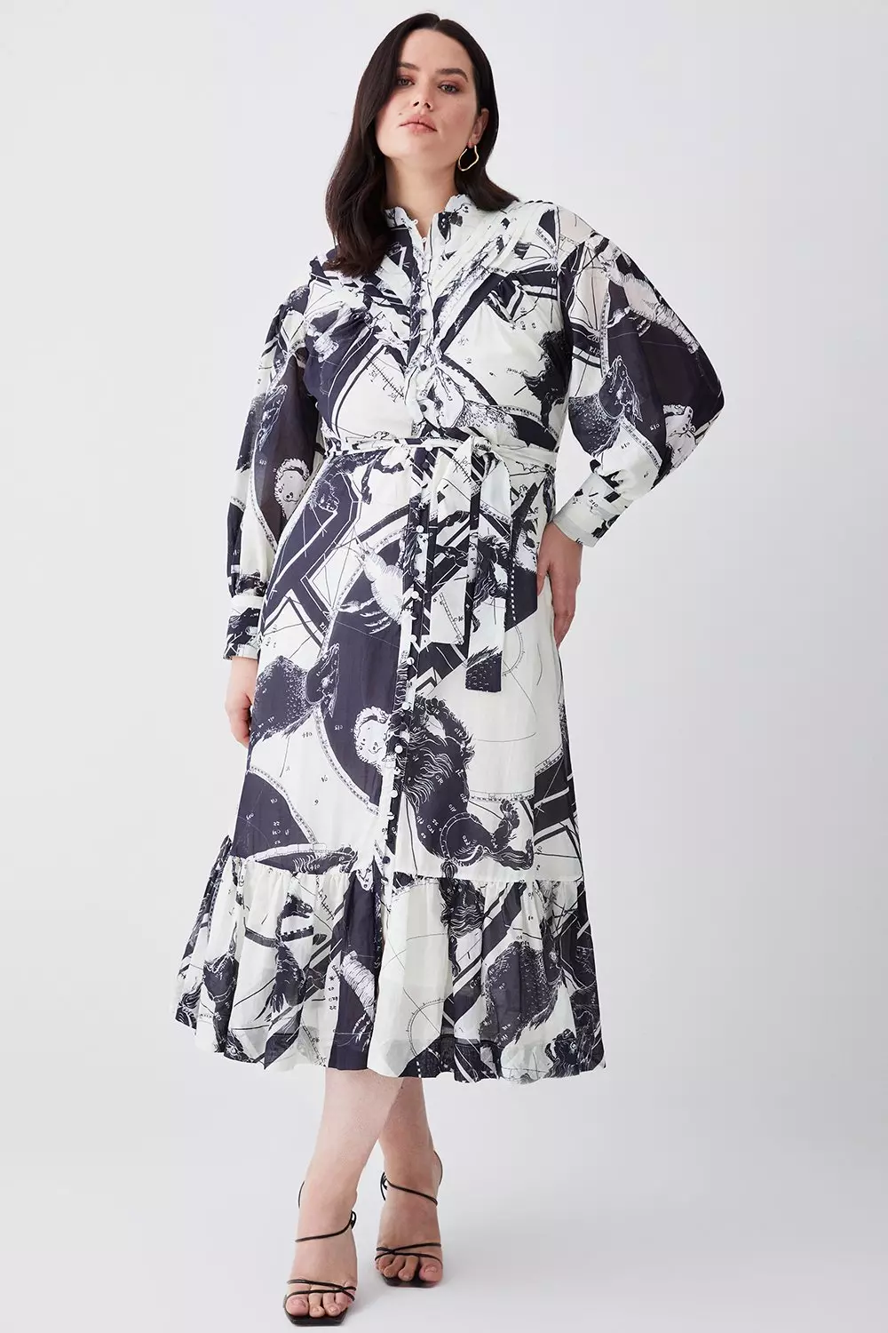 Karen millen 2025 star print dress