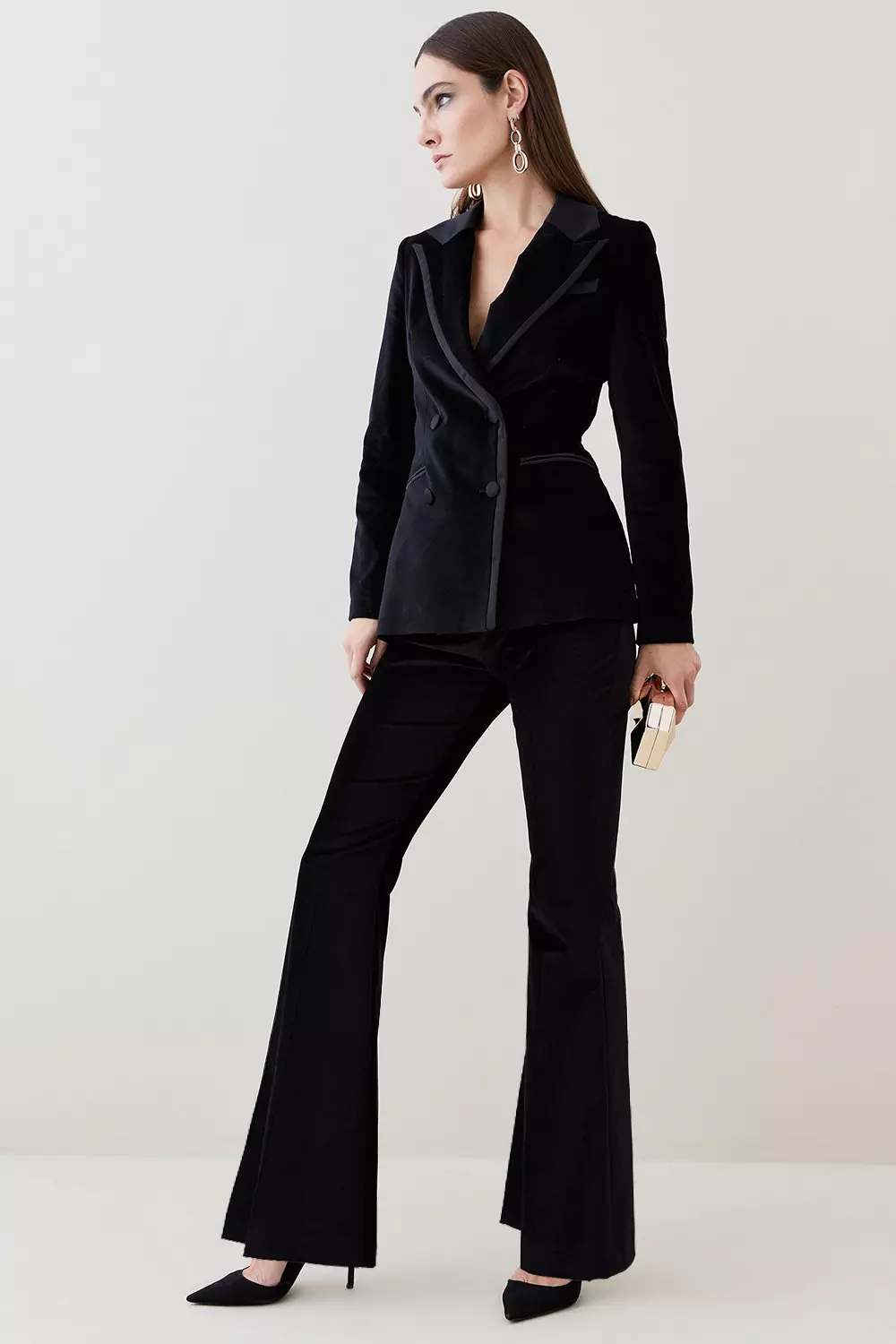 Karen millen black store trousers