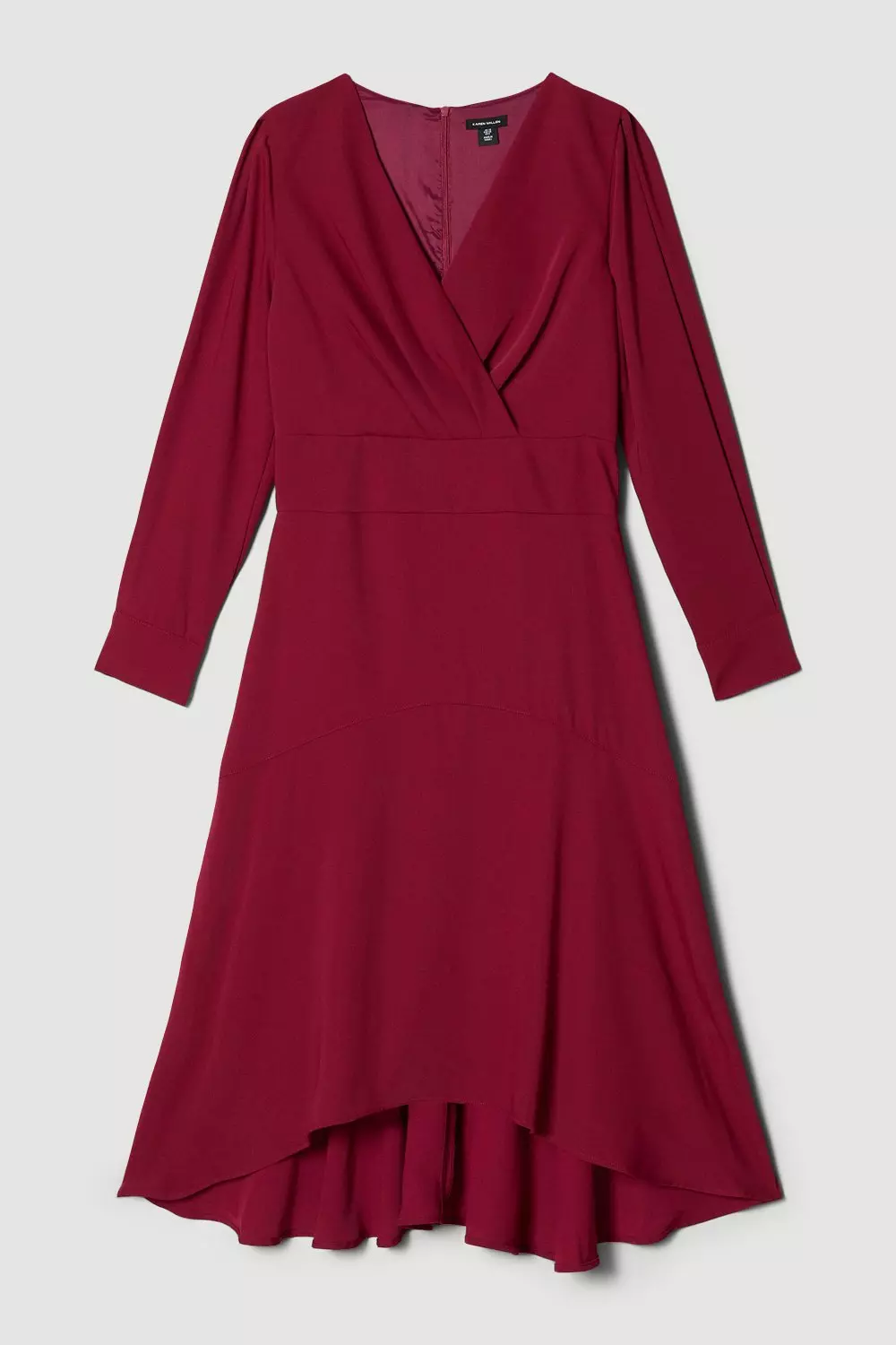 Missguided high low wrap shop front midi tea dress