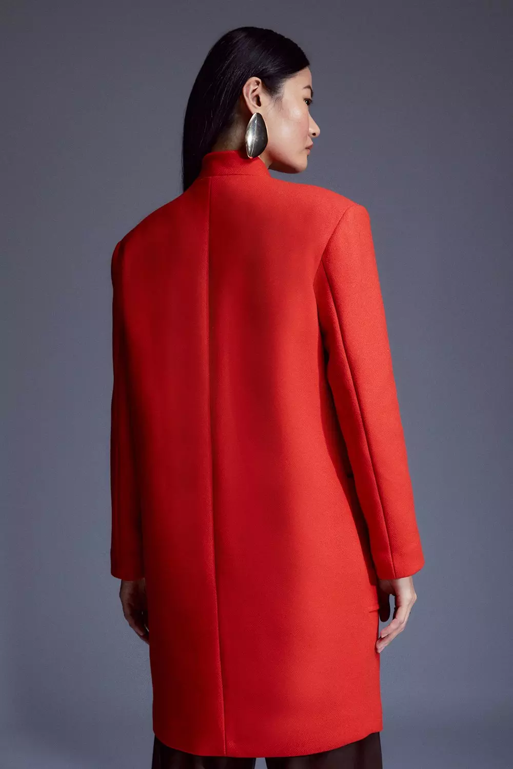 Massimo dutti 2025 red coat