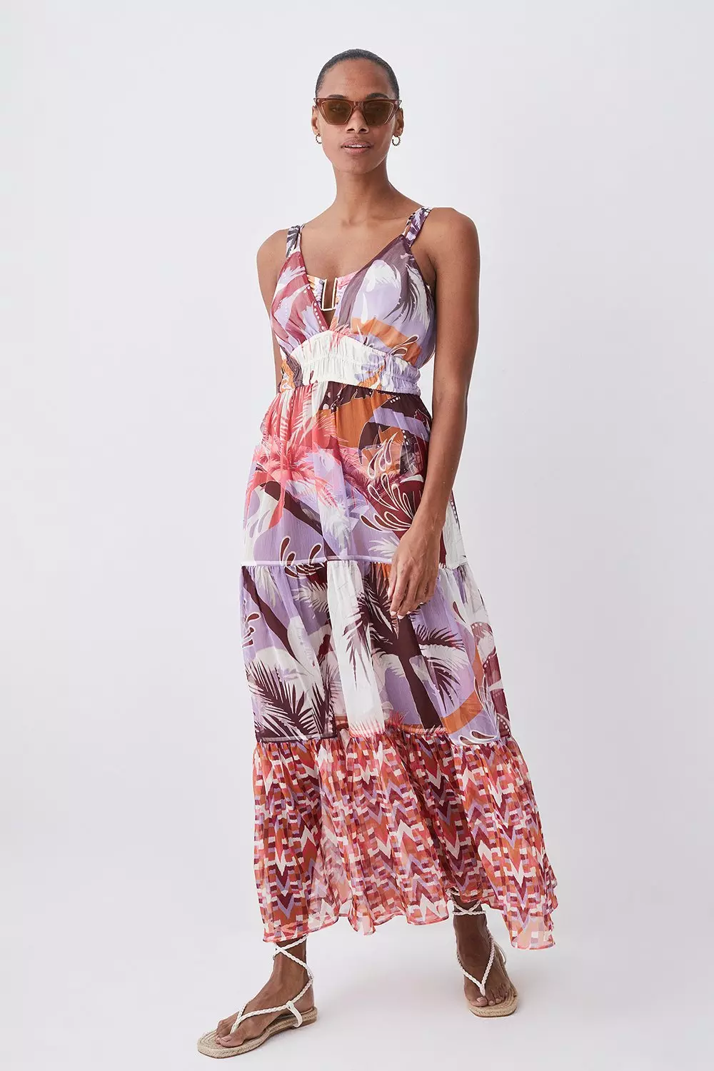 Ikat shop maxi dress