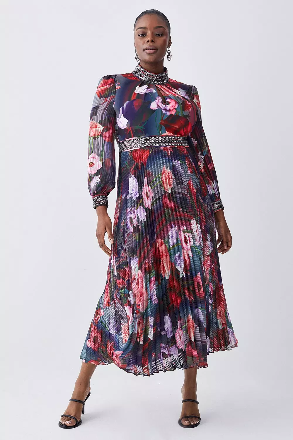 Karen millen clearance floral maxi dress