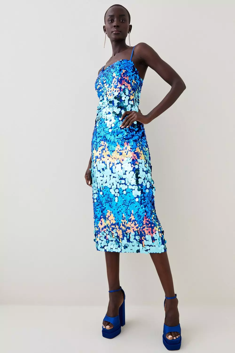 Sequin hotsell midi dress