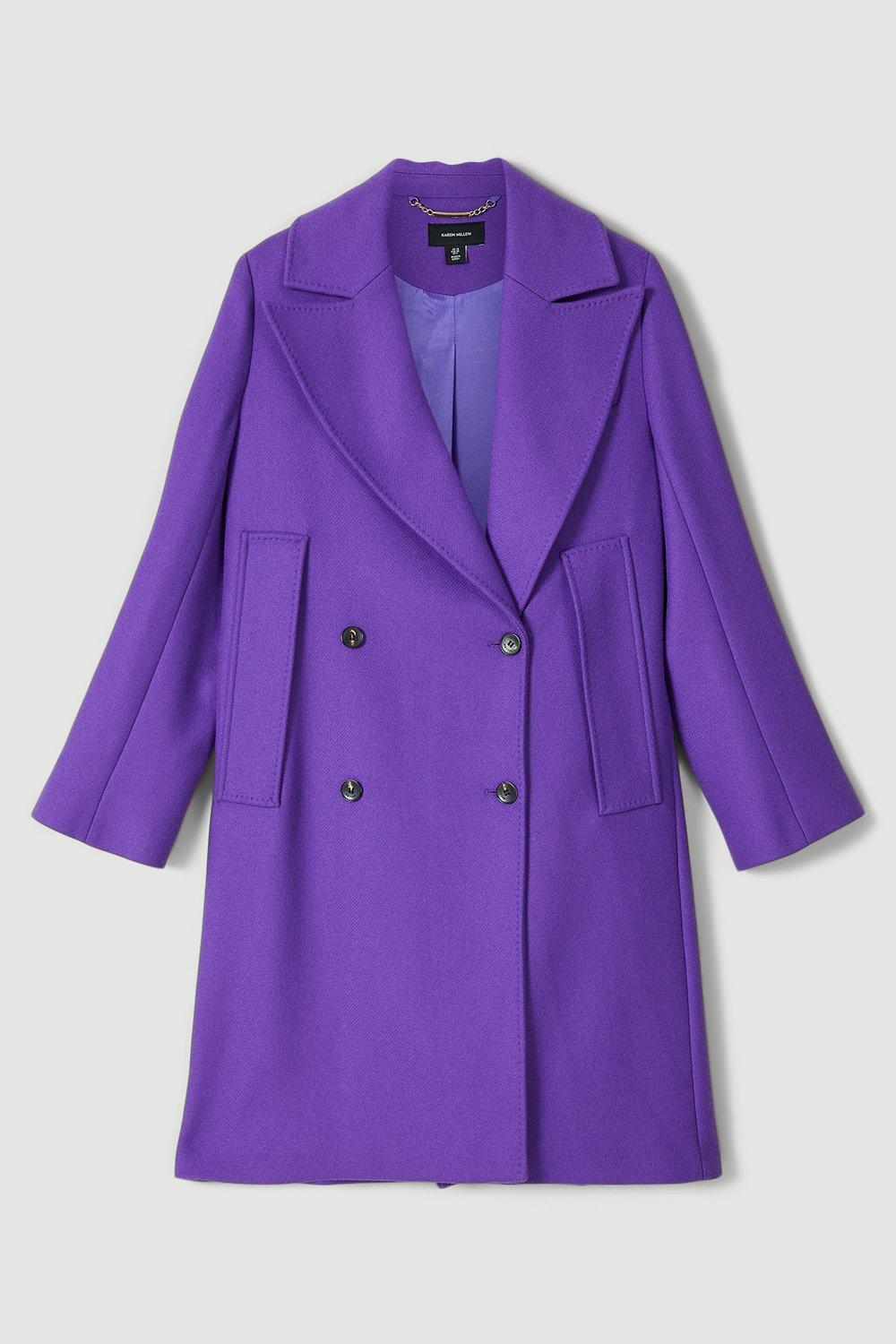 purple petite coat