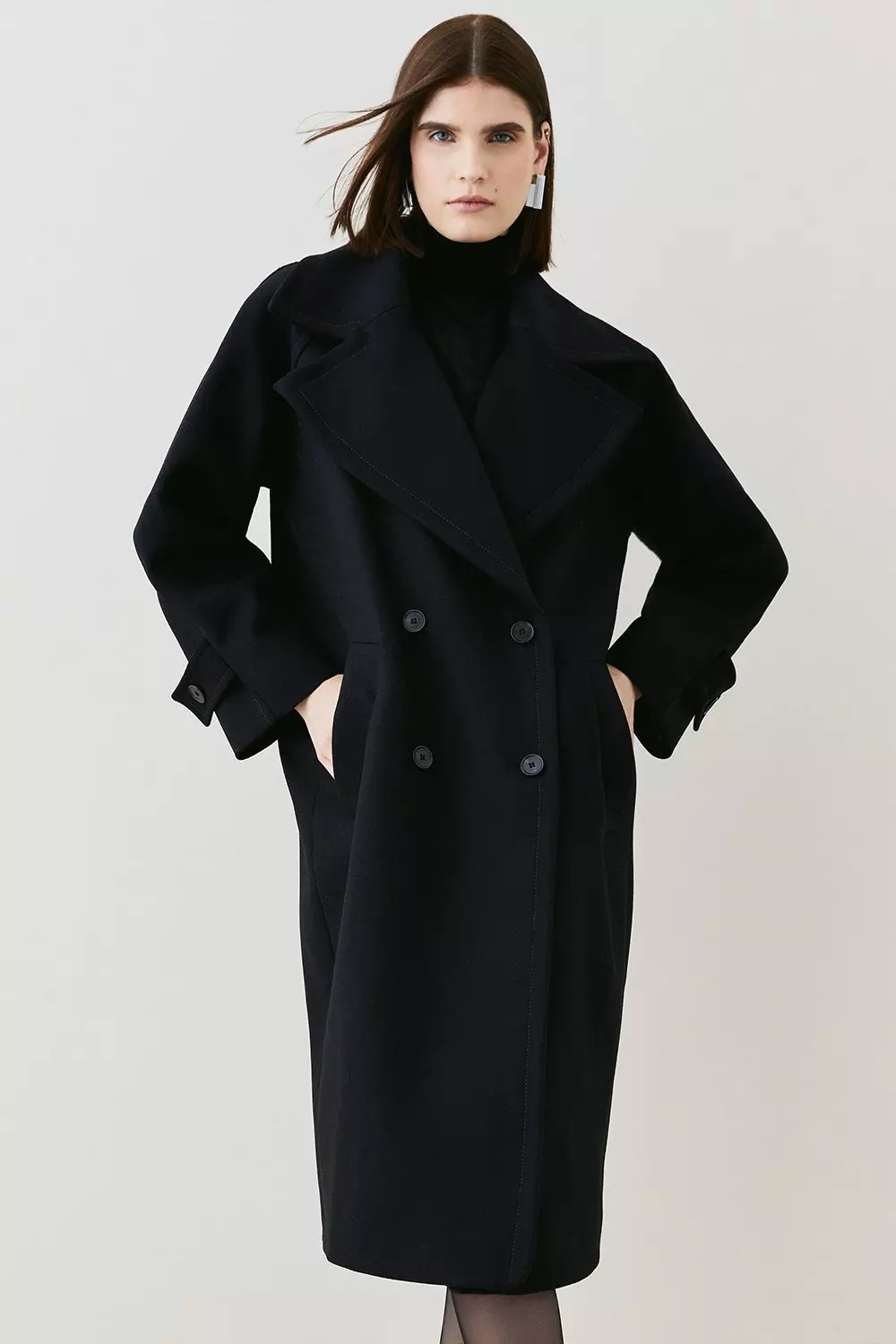 Karen millen clearance double breasted coat