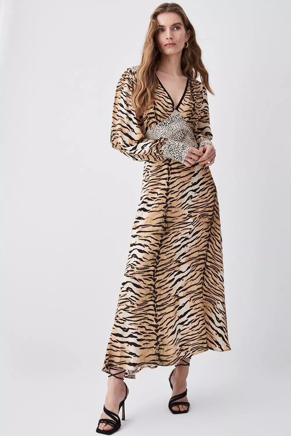 Karen millen shop cheetah midi dress