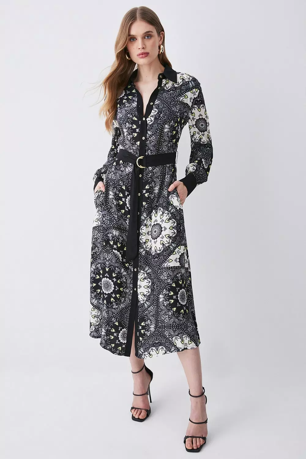 Karen millen wrap store shirt dress