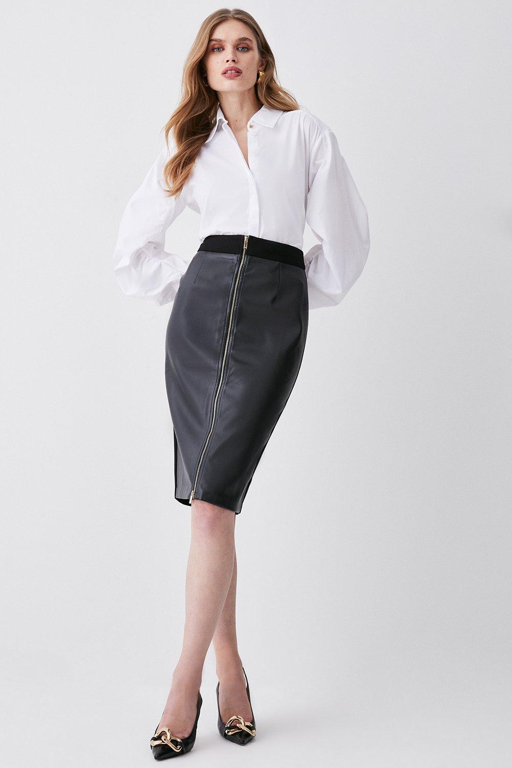 Black pencil shop skirt karen millen