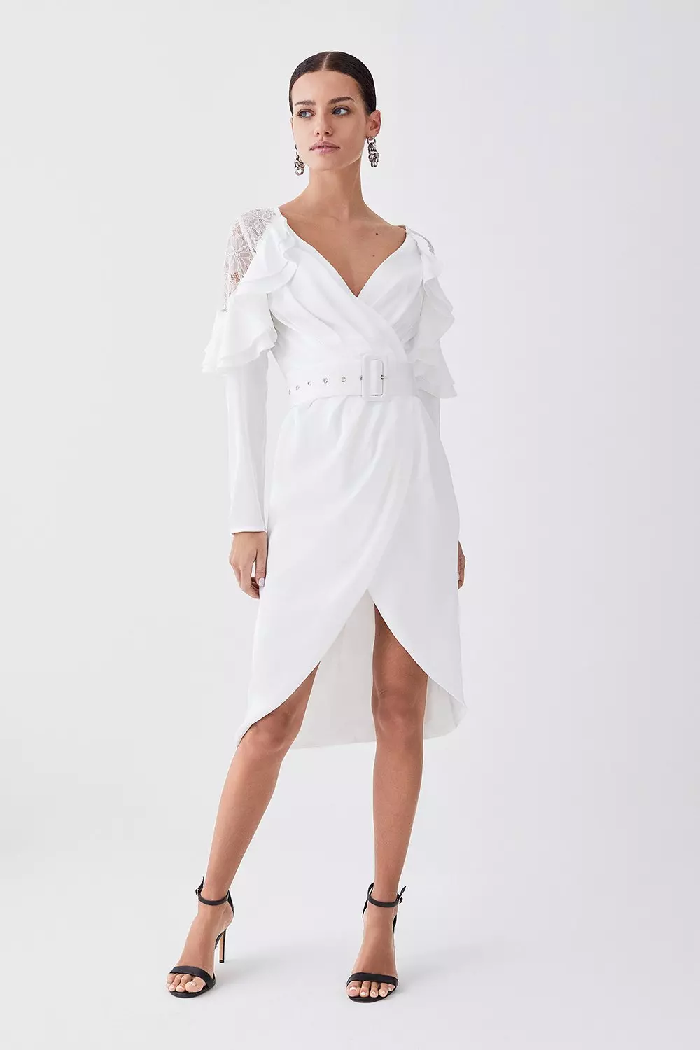 Limited edition ruffled asymmetric dress sale