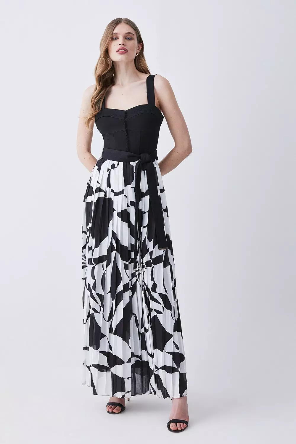 Karen millen monochrome discount dress