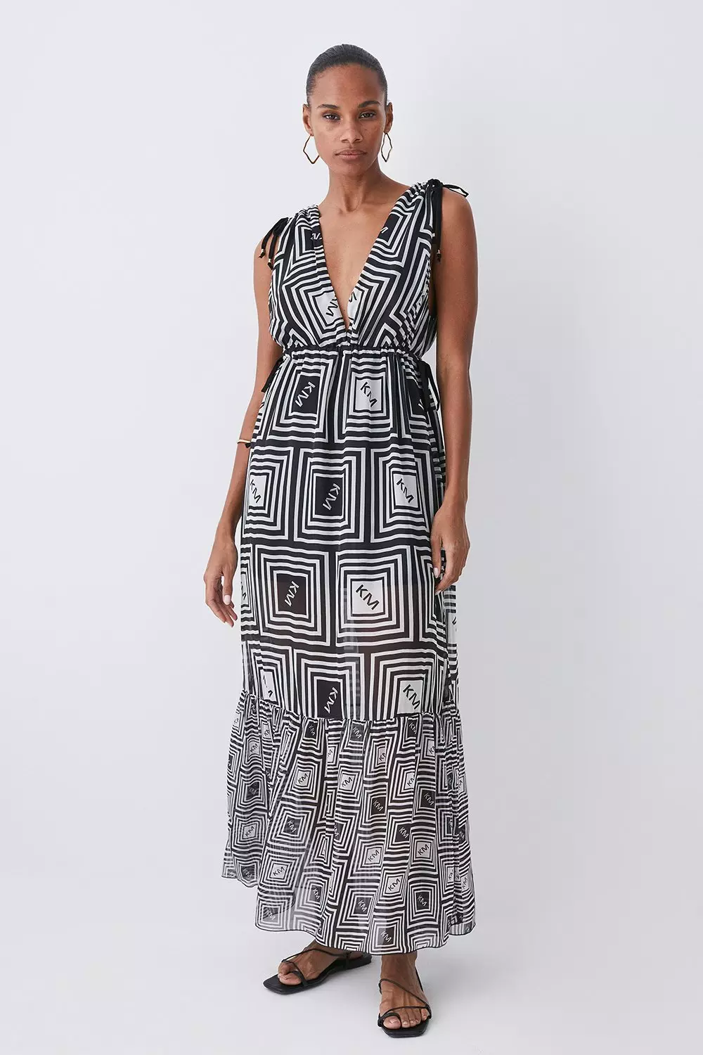 Beach maxi best sale wrap dress