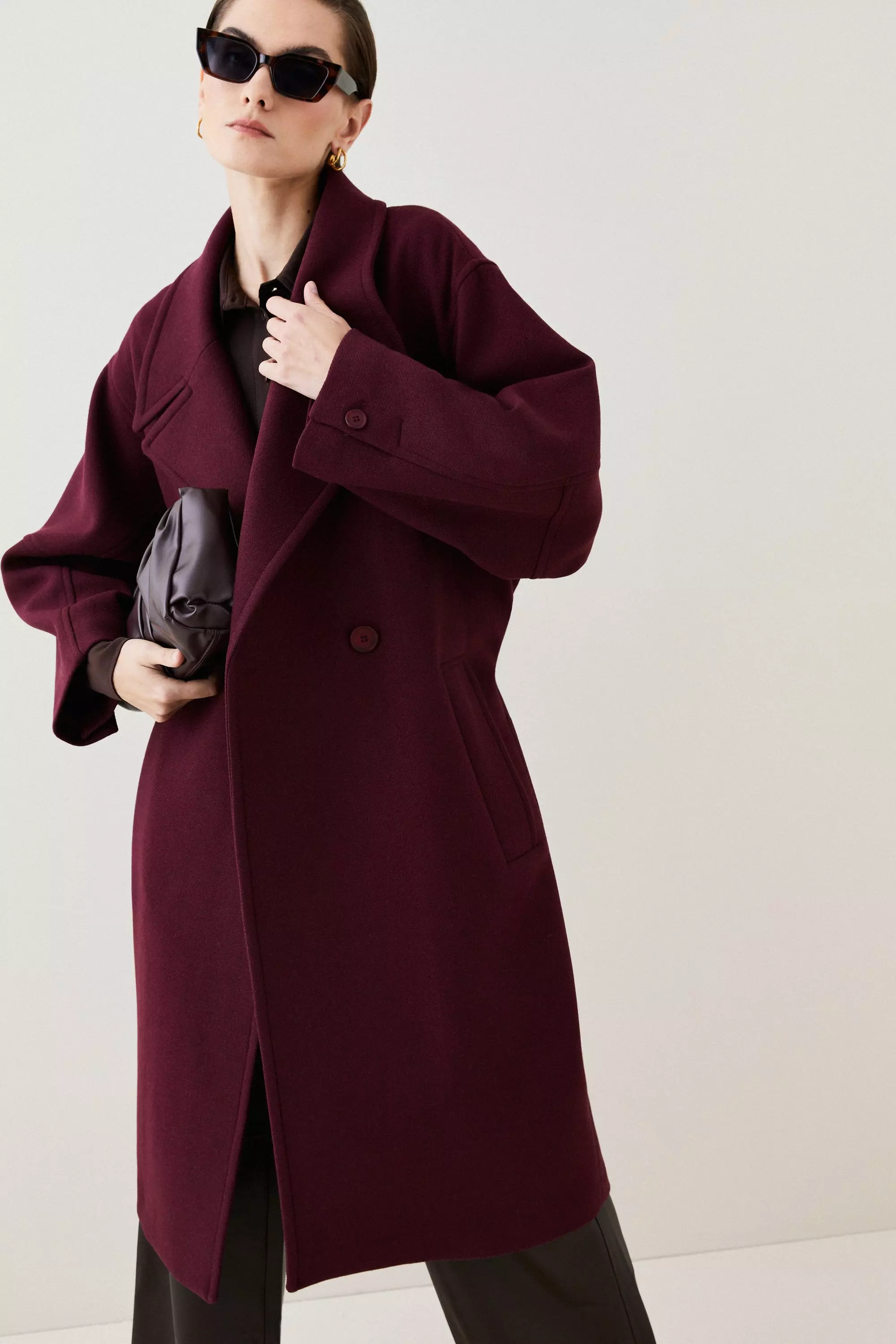 Raglan cheap wool coat