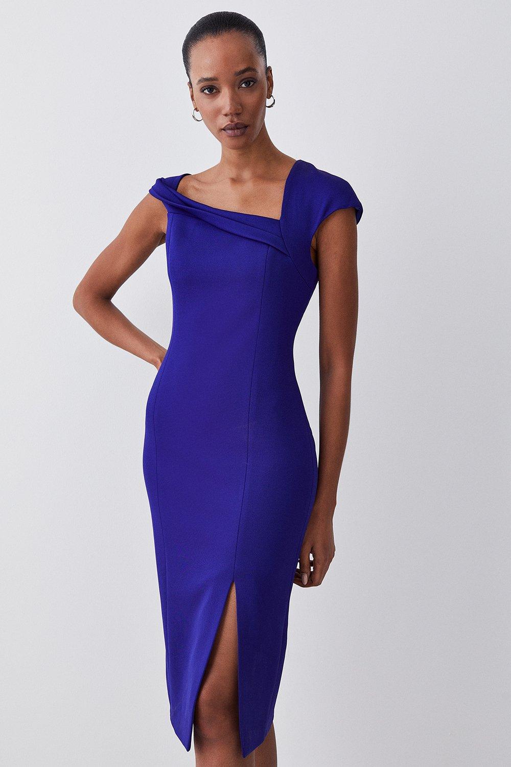 Karen millen cobalt cheap blue dress