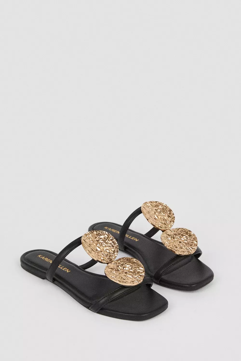 Karen millen black sales sandals