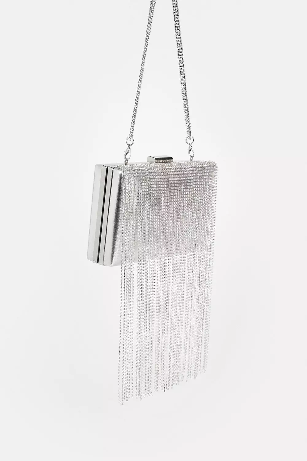 Karen millen chain detail clutch online bag