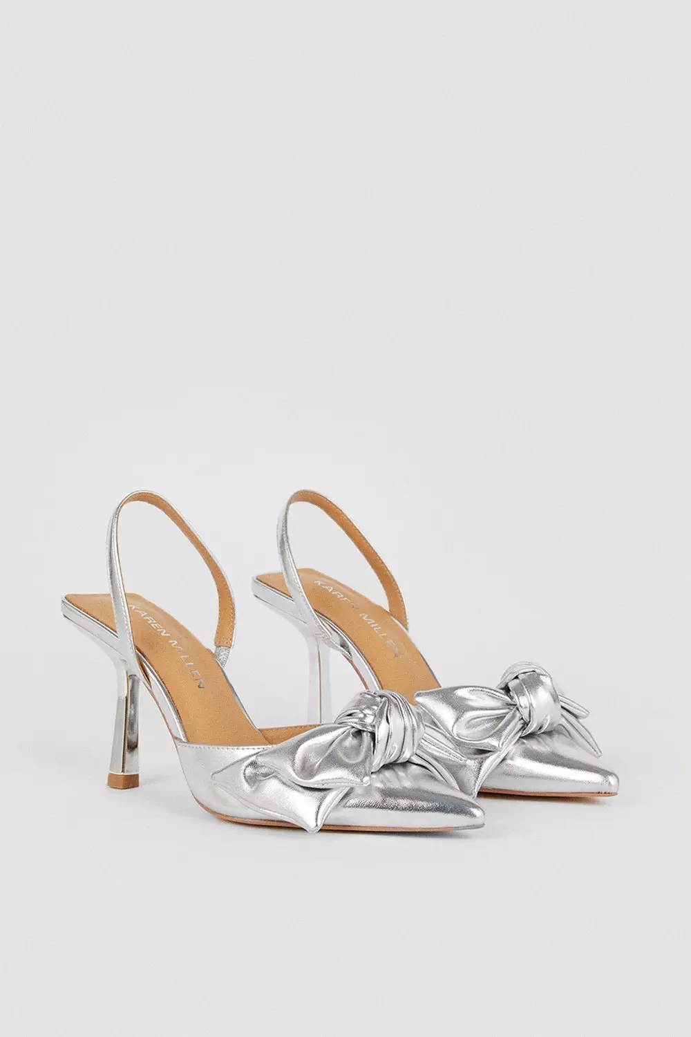 Karen millen hot sale silver shoes