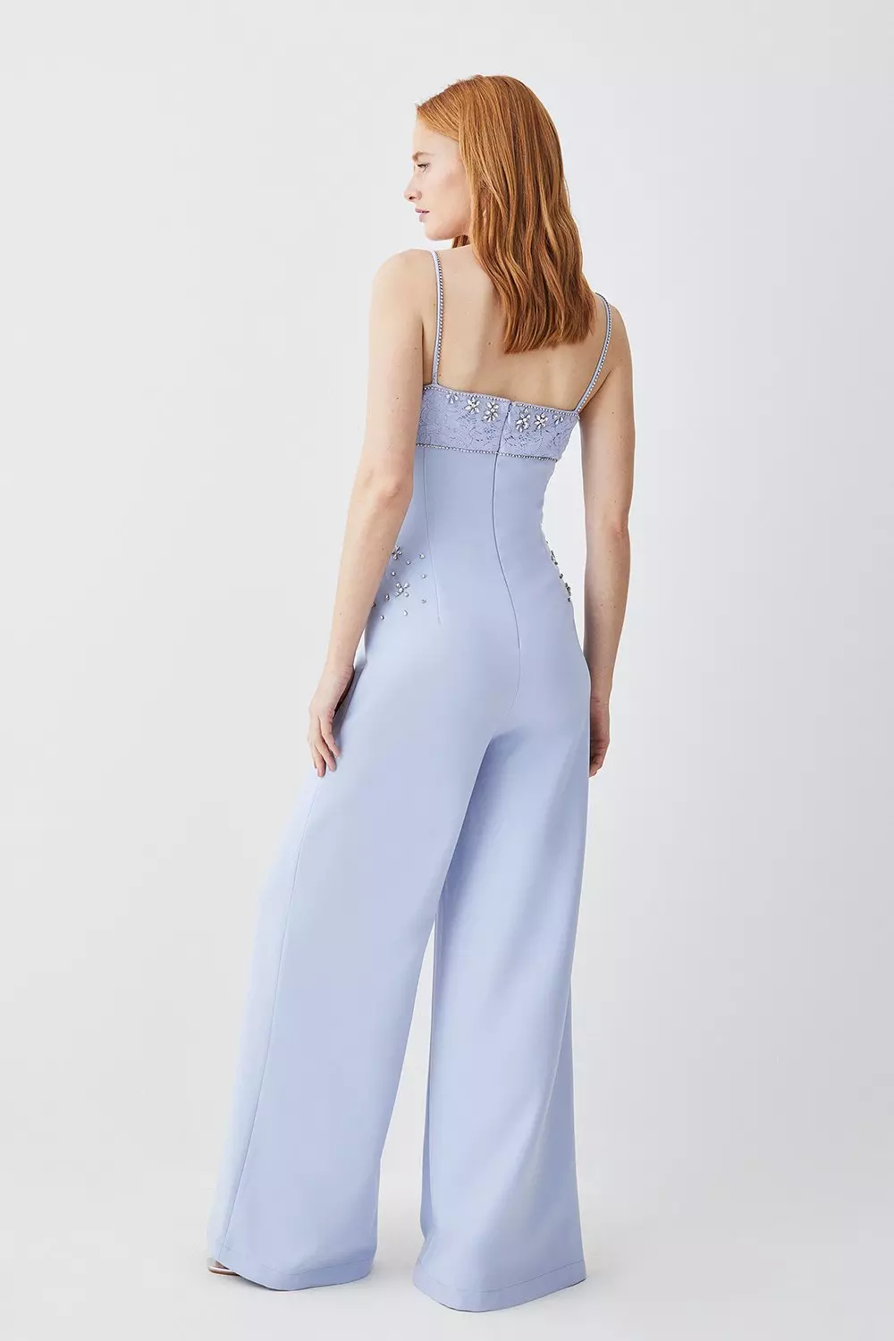 Strappy jumpsuit wide store leg