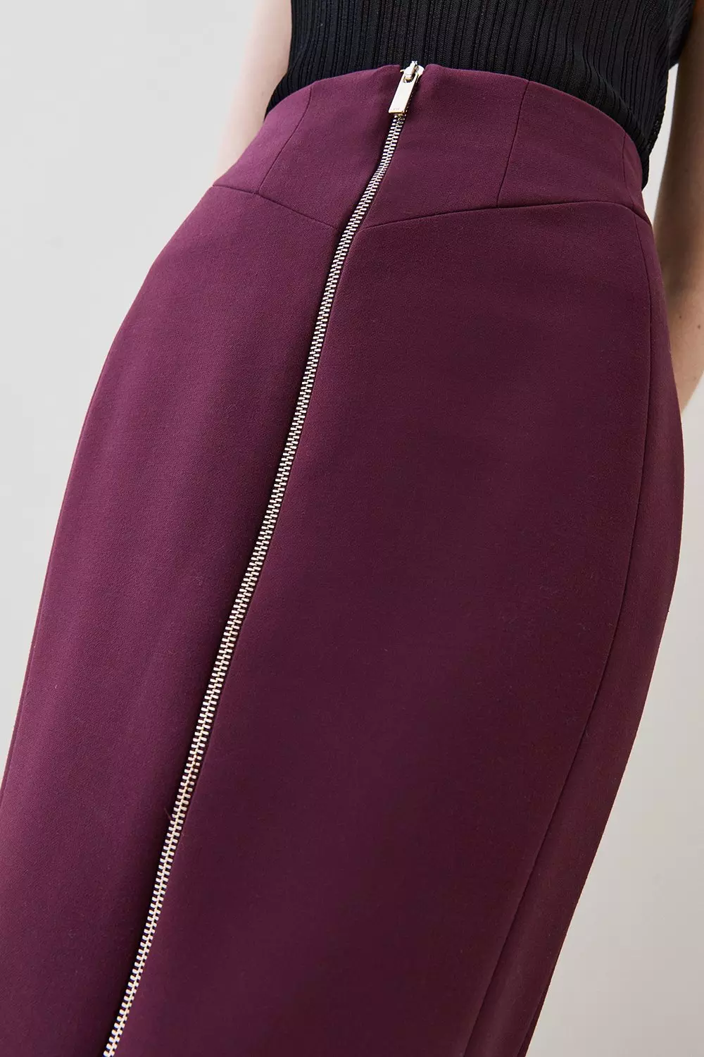 Stretchy High Waisted Corset Pencil Skirt – style-11128