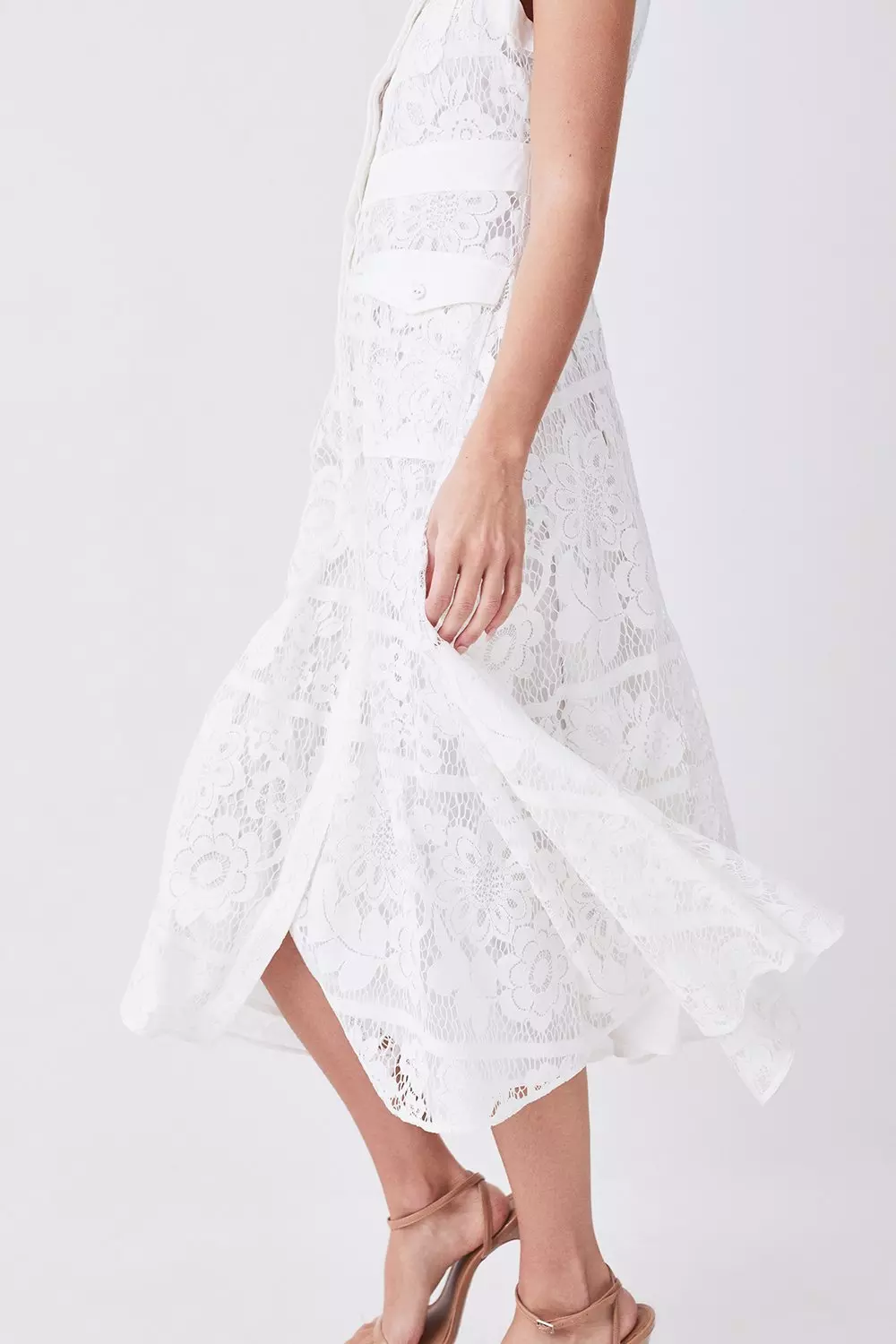 Karen millen lace outlet midi dress