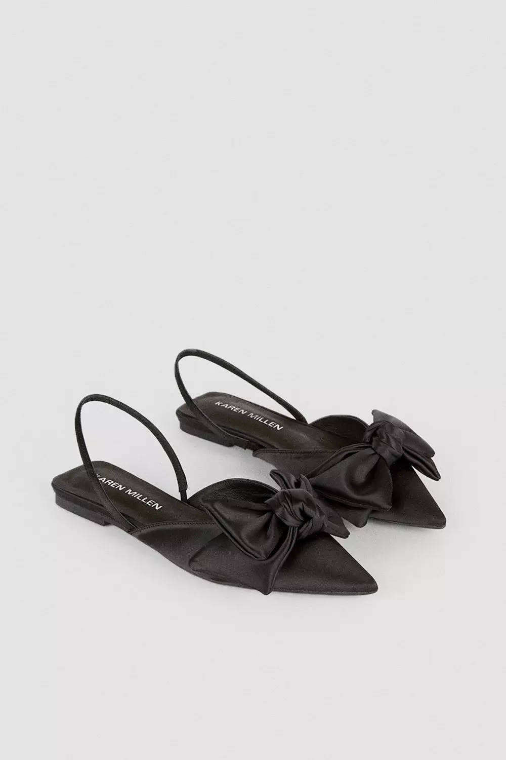 Slingback sales bow flats