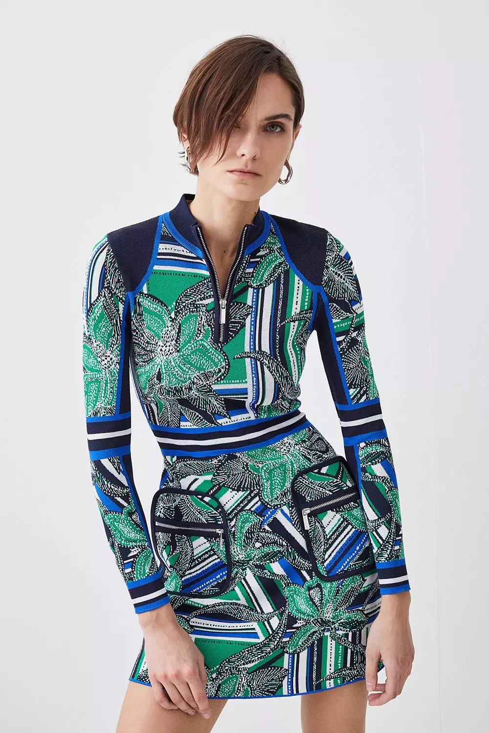 Karen millen outlet abstract print dress