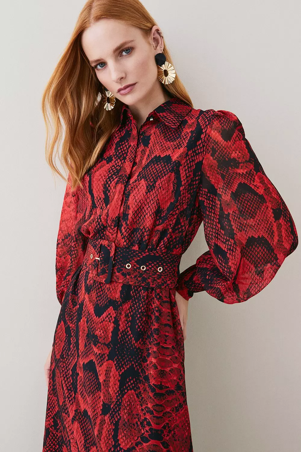 Karen millen snake print on sale dress