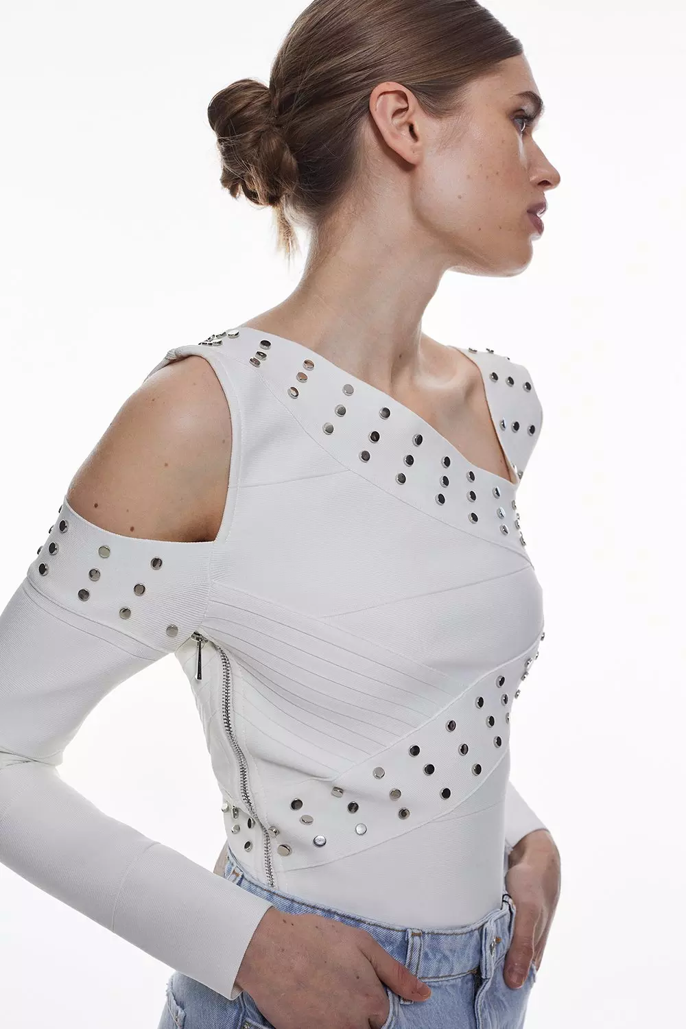 Karen millen cold shoulder top sale