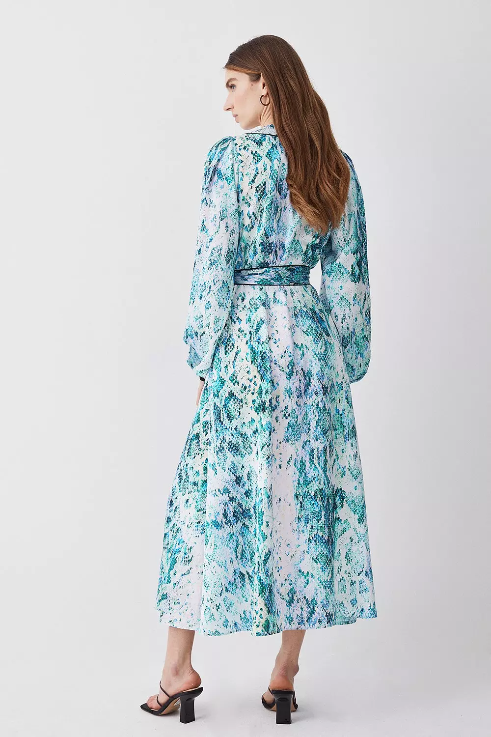 Midi dress hotsell snake print