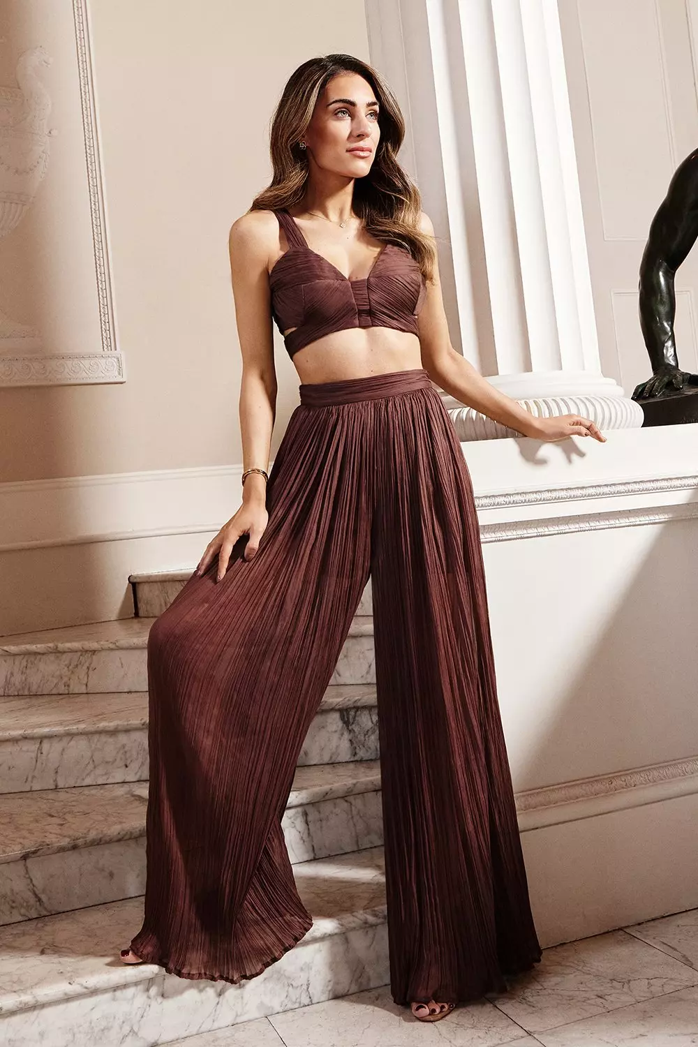 Chiffon palazzo hot sale trousers uk