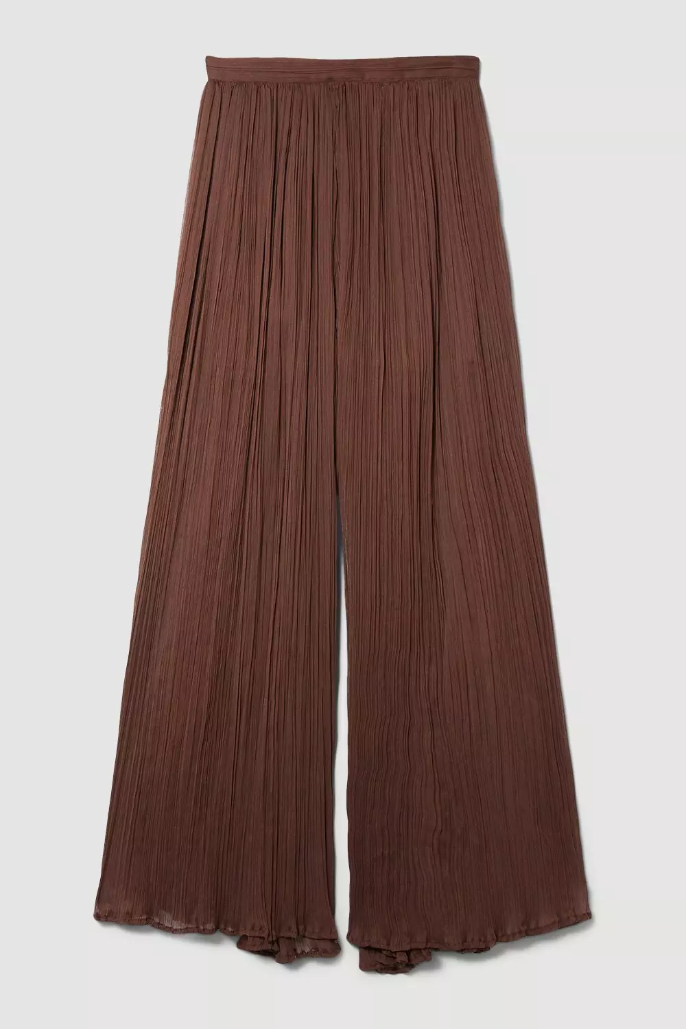 Lydia Millen Crinkle Satin Chiffon Woven Wide Leg Pants | Karen Millen