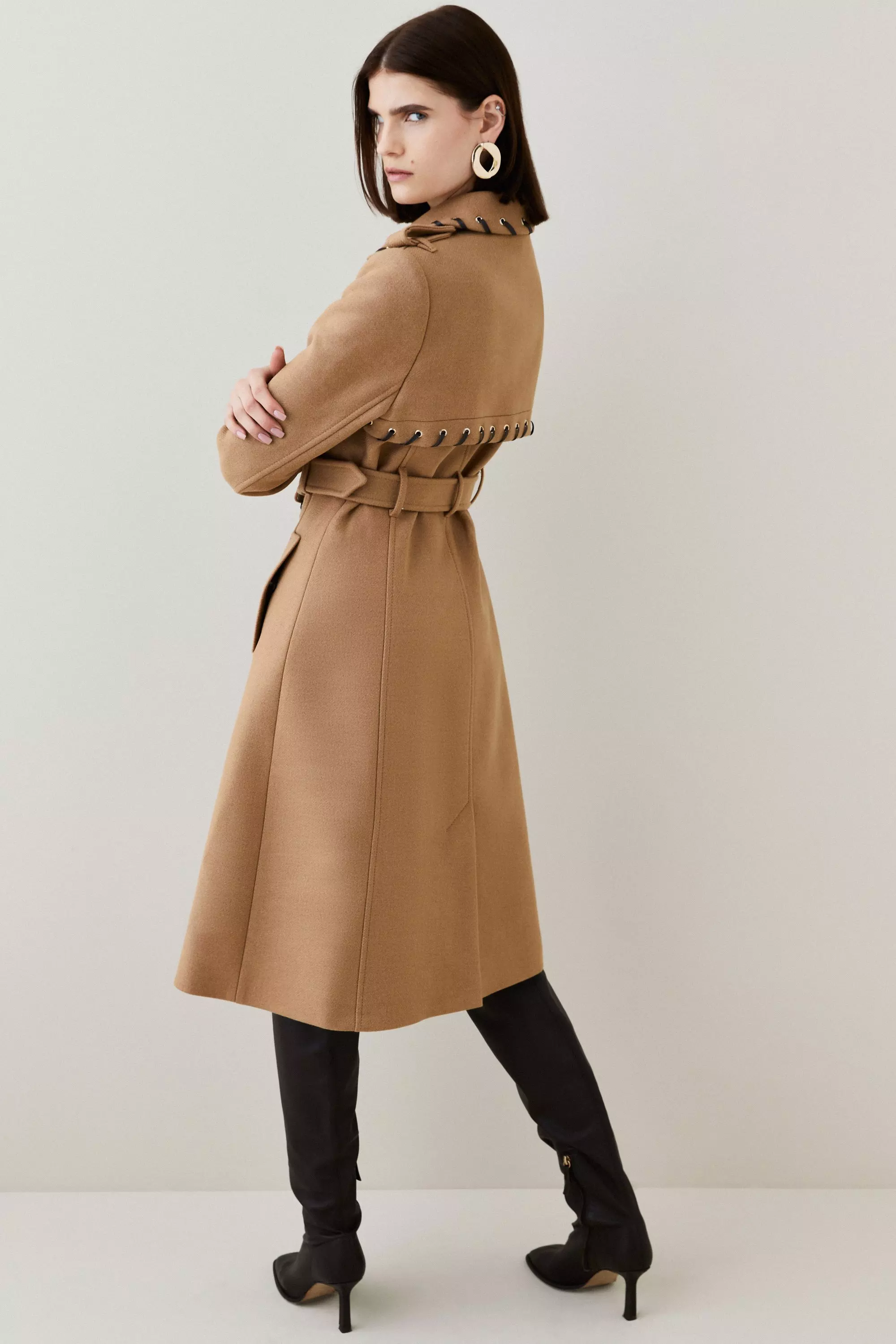 Karen millen hotsell camel coat