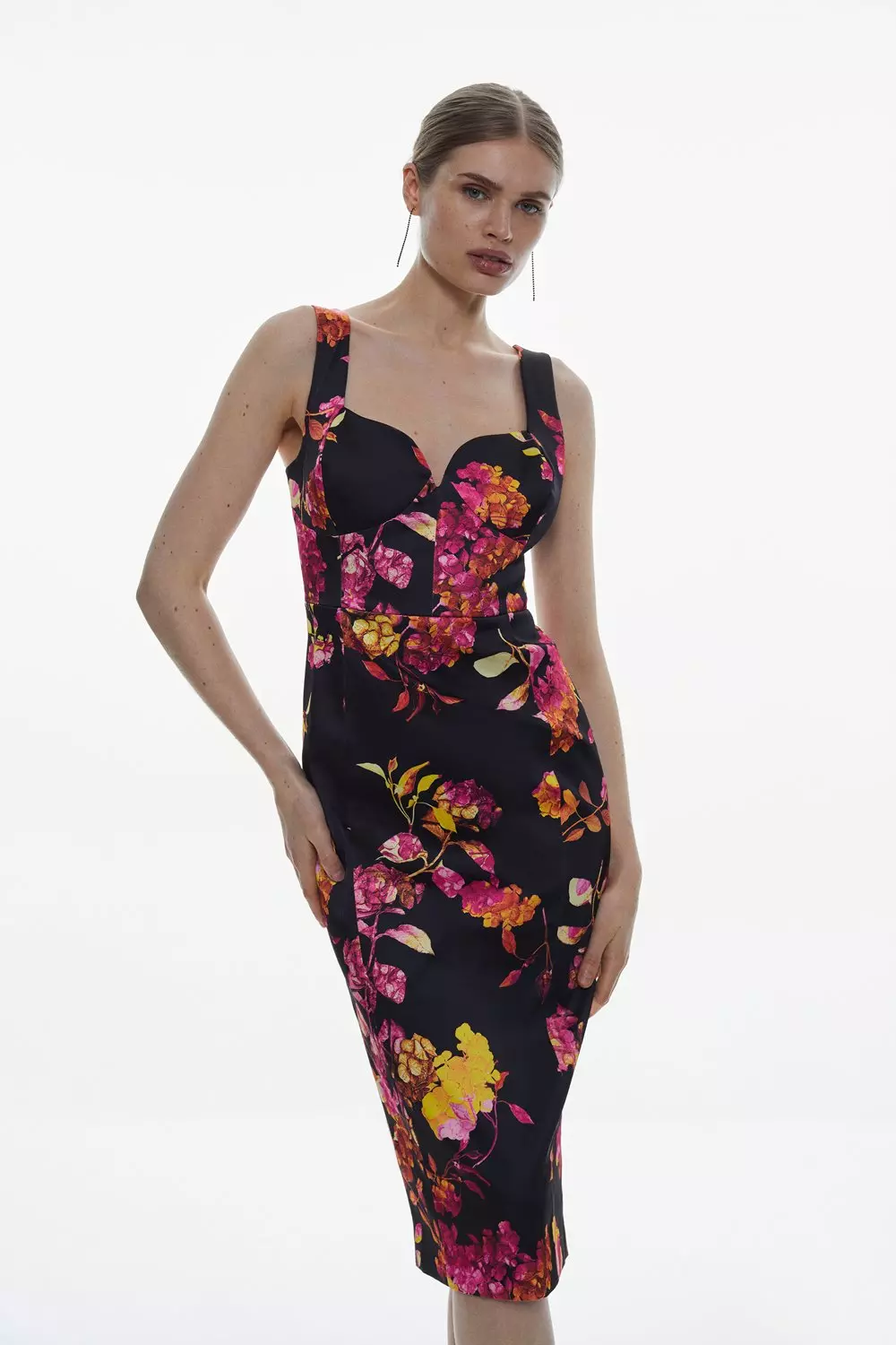 Dolce and gabbana hortensia midi outlet dress