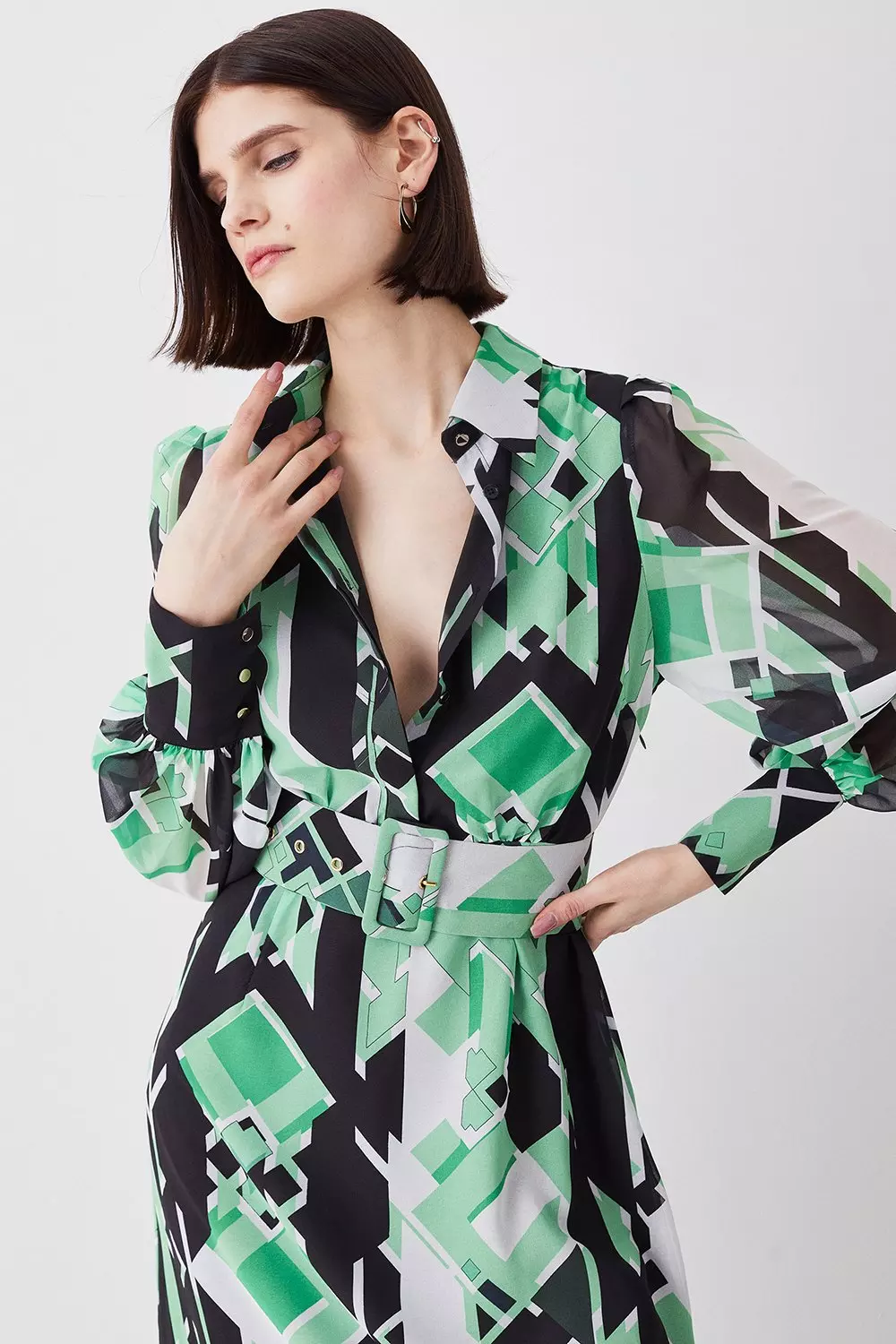 Jigsaw clearance green dress