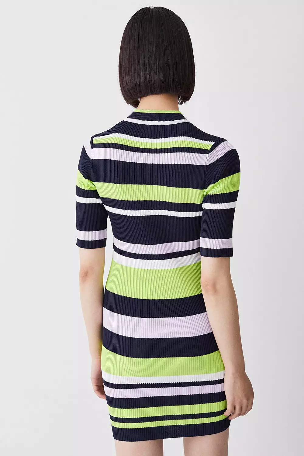 Karen millen striped outlet bodycon dress