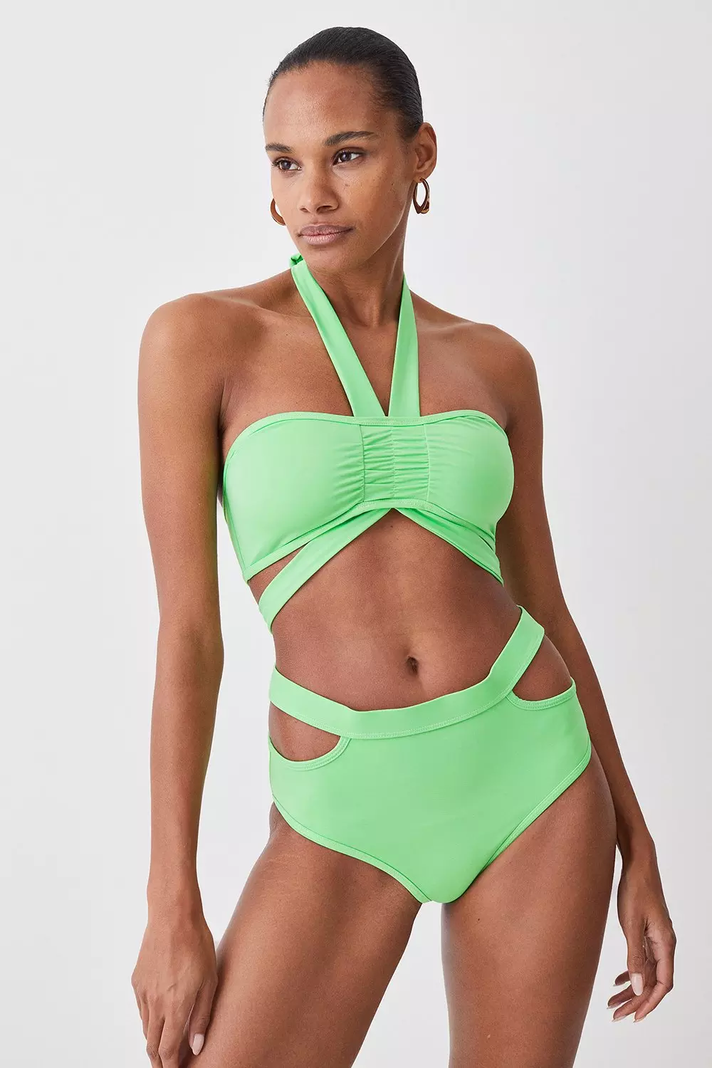 Halter Neck Bikini Top | Karen Millen