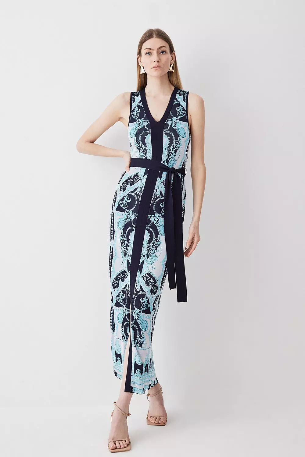 Karen millen jacquard outlet dress