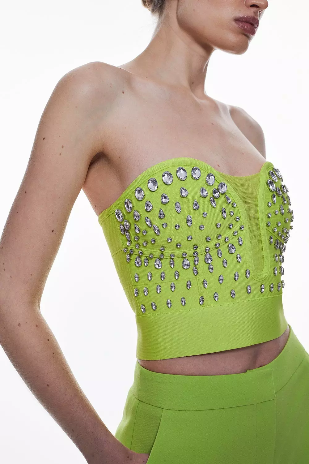 Neon cheap bustier top