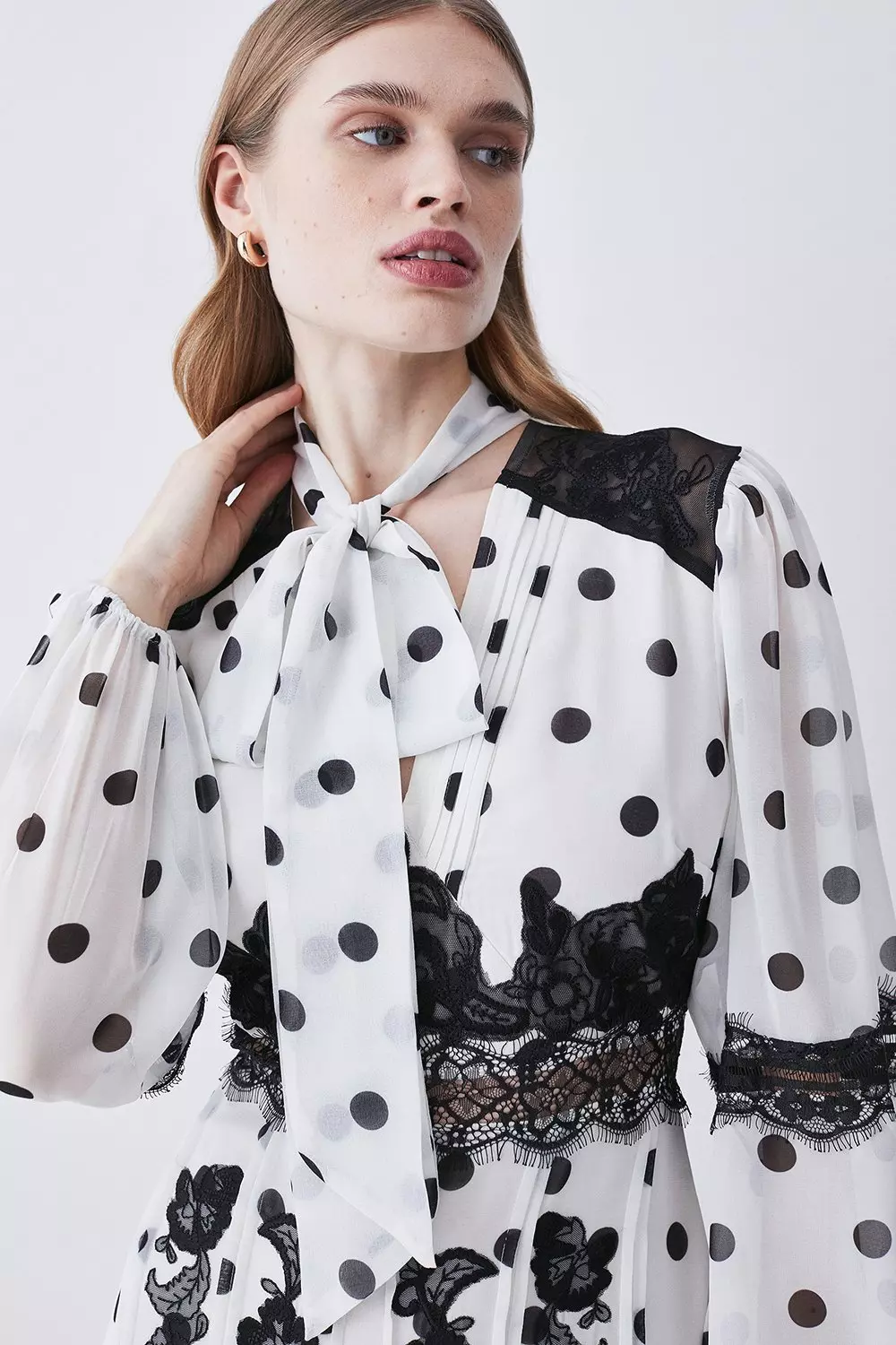 Petite Polka Dot Blouse