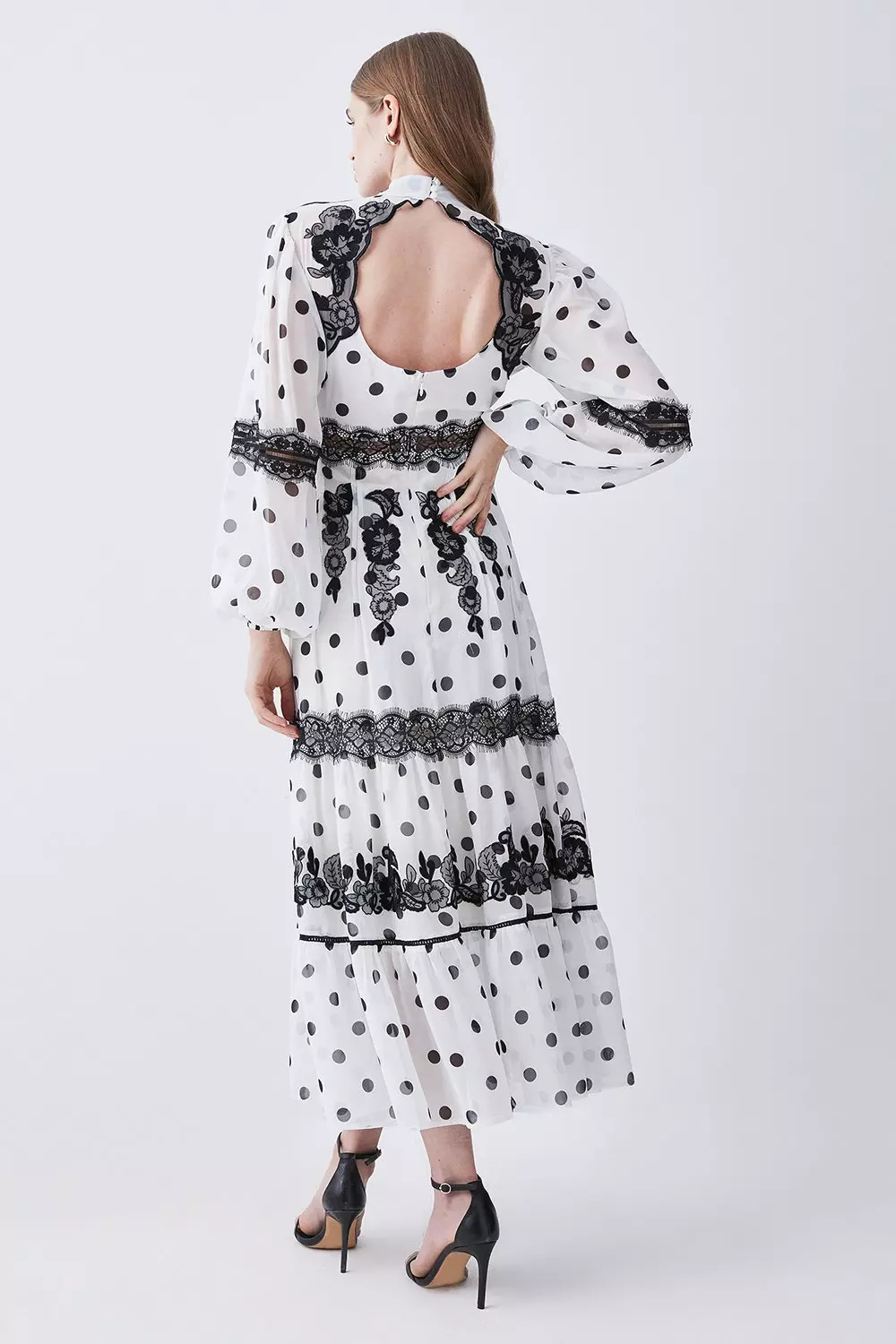 Mid length shop polka dot dress