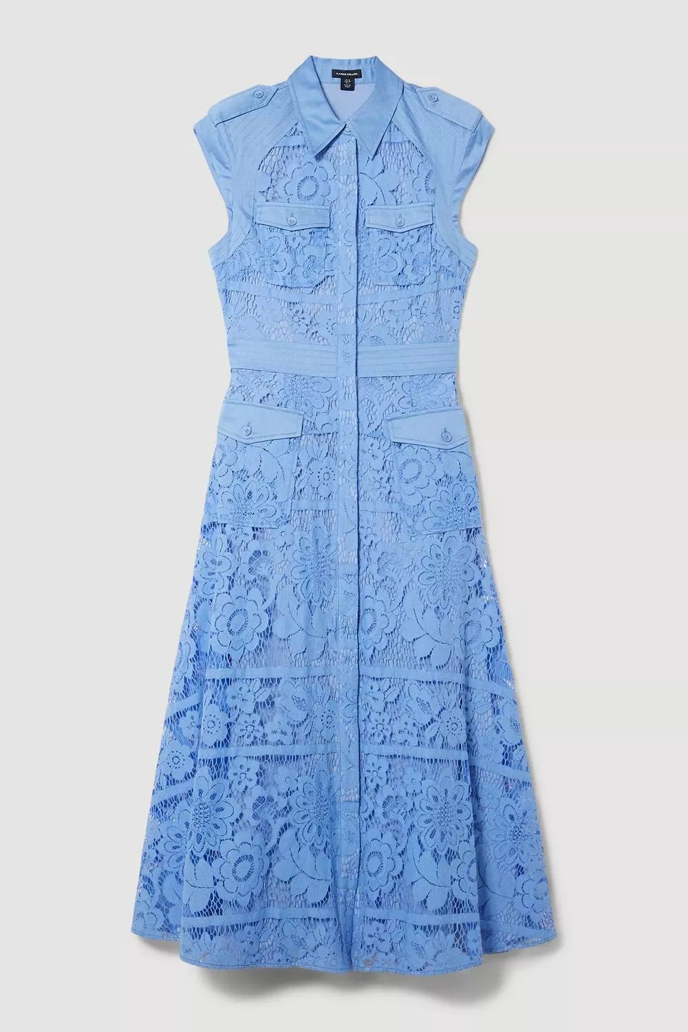 Karen millen blue lace cheap dress