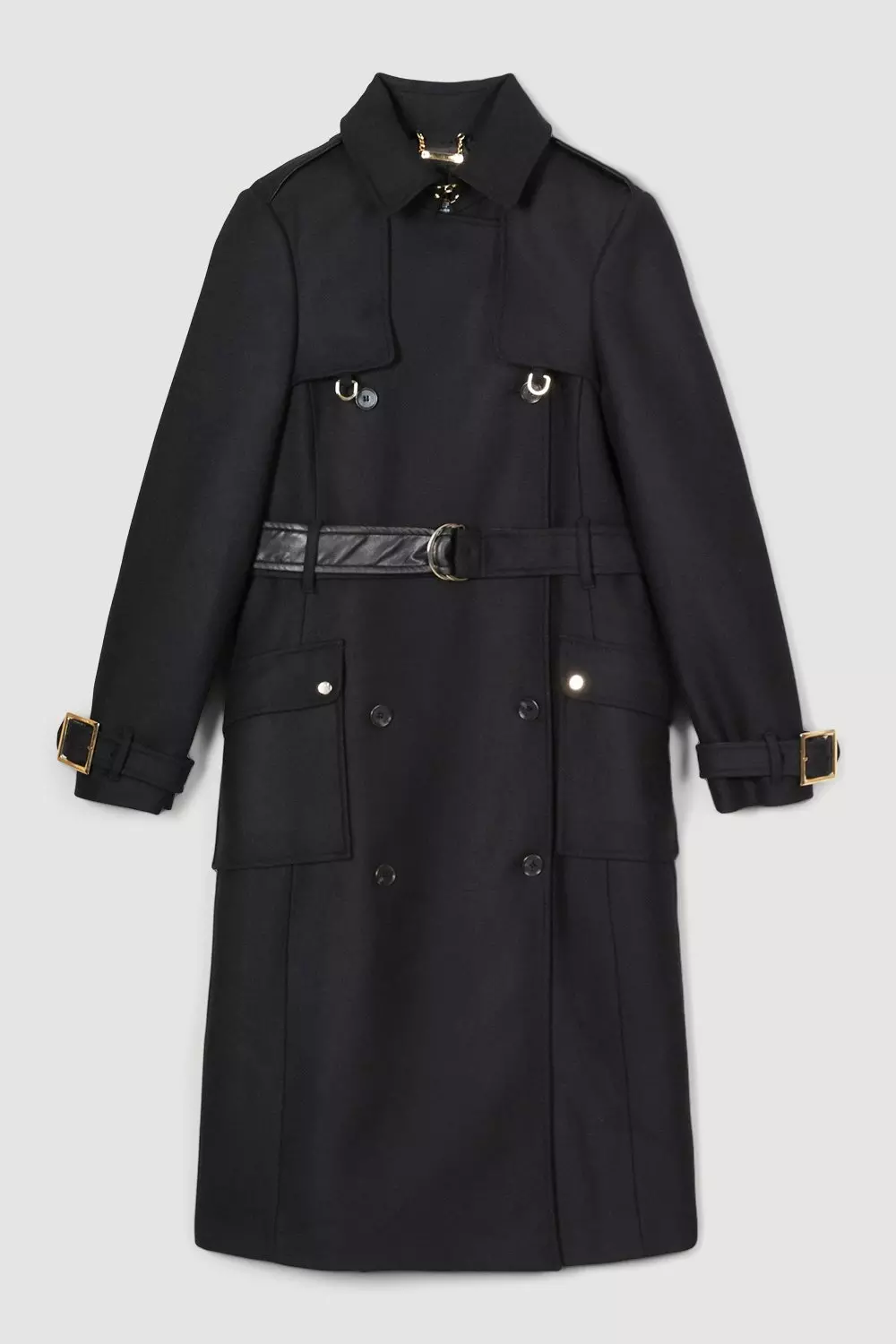 Lydia Millen Collar Detail Belted Trench Coat