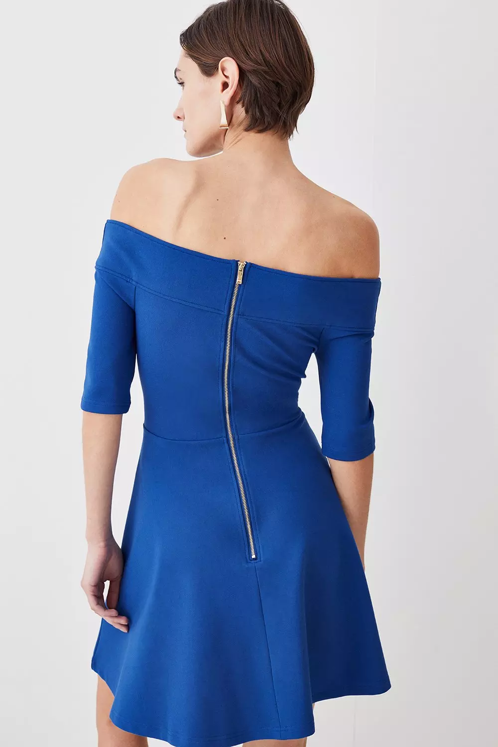 Half deals shoulder dress