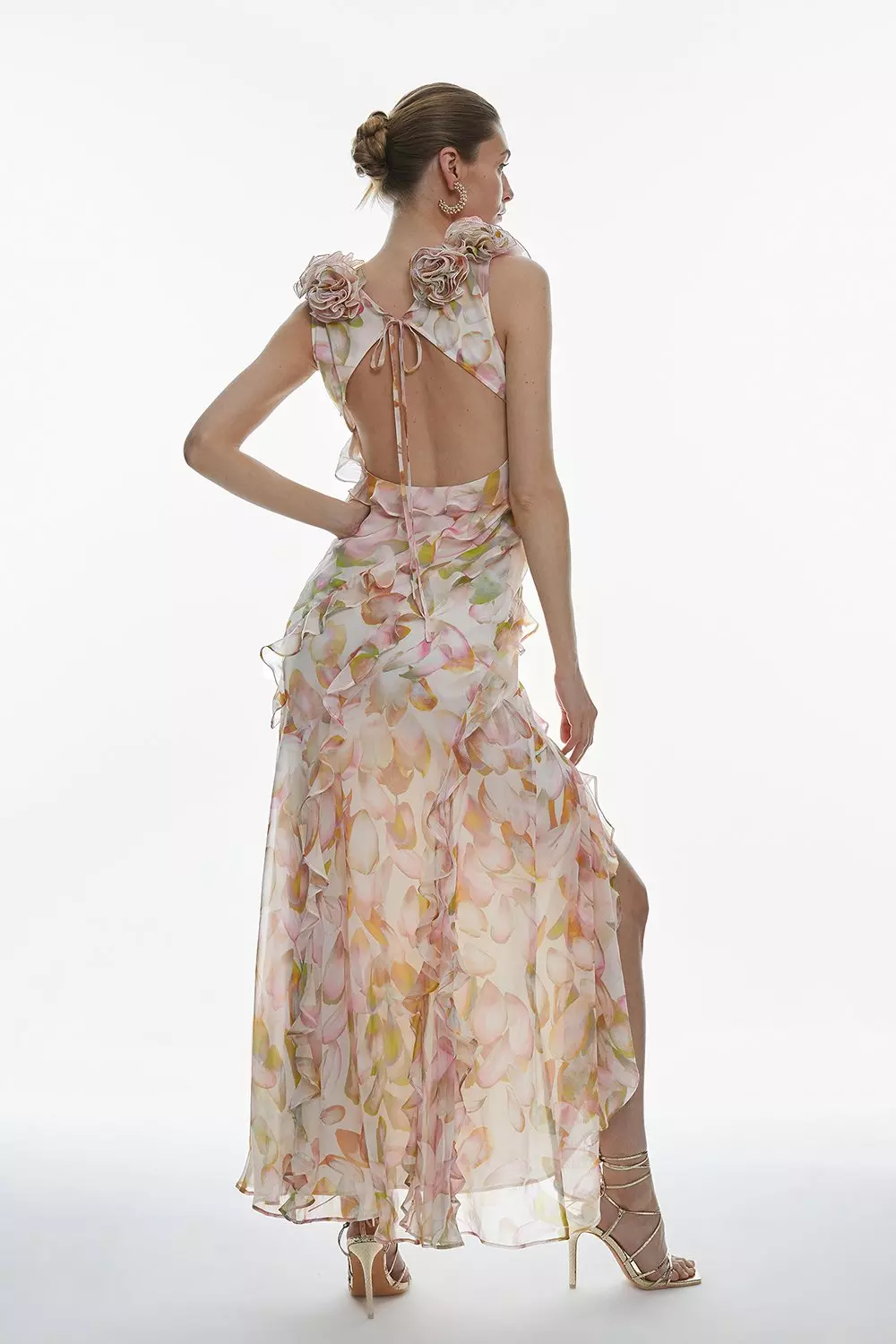 Karen millen floral outlet maxi dress