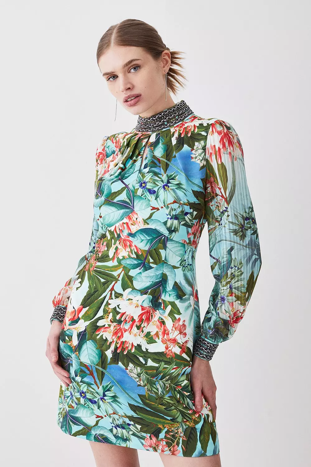 Karen millen clearance tropical print dress