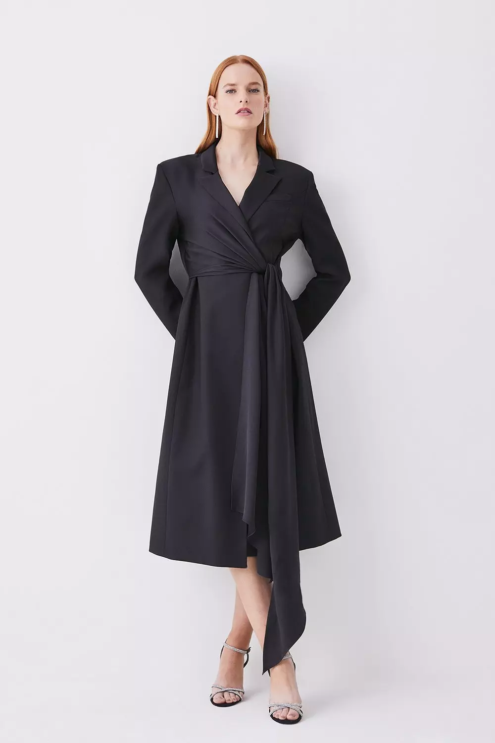 Karen millen a hot sale line wrap dress