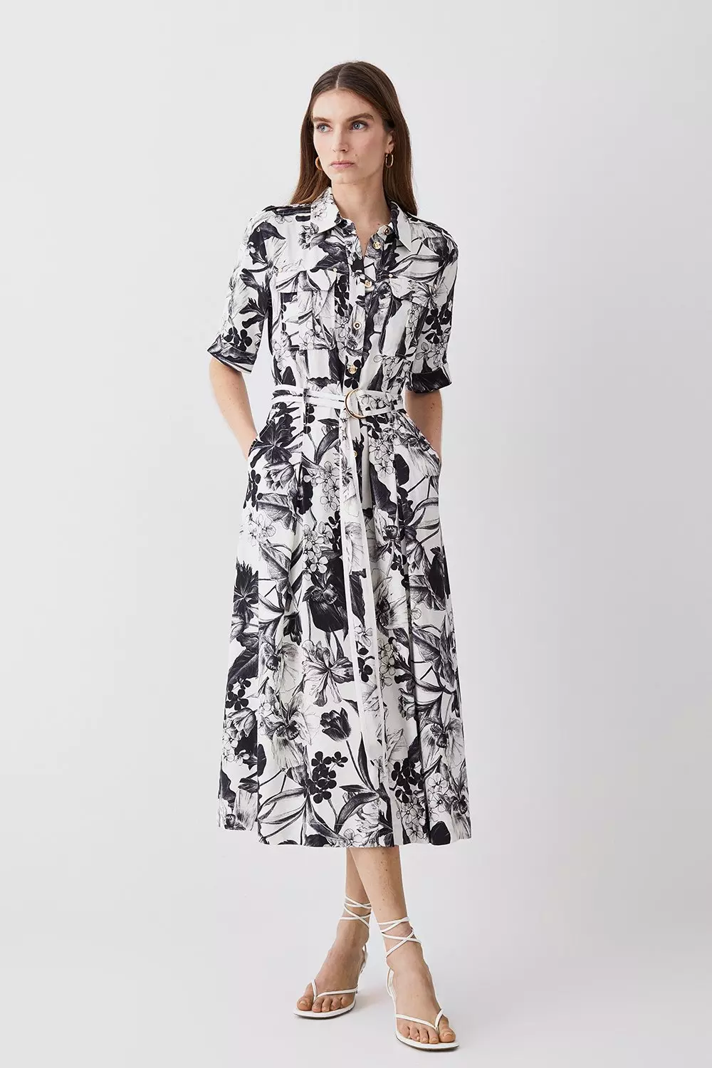 Midi dress best sale with shirt underneath